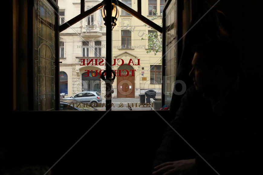 Вид из окна кафе