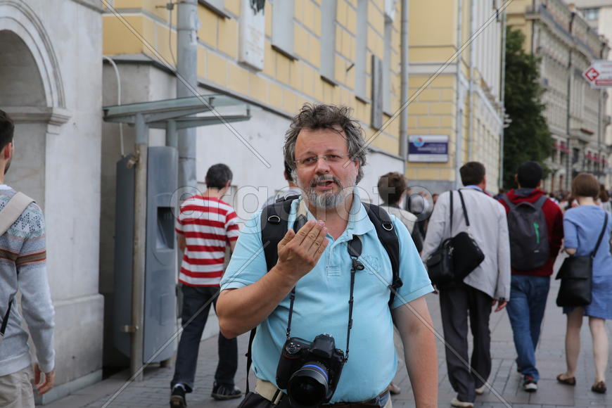 Сергей Шахиджанян на митинге в защиту Навального