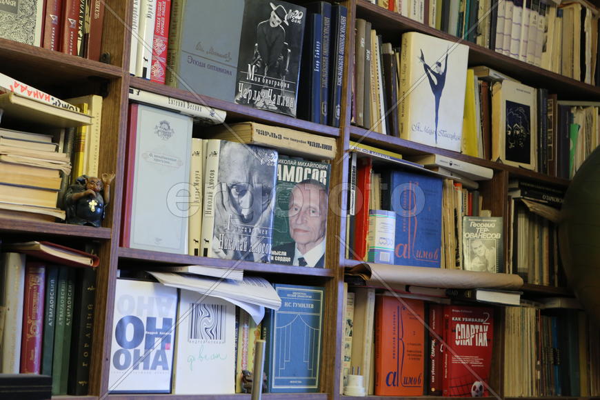 Книги на полках