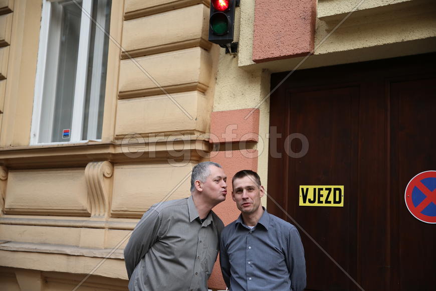 Сотрудники кафе в Праге