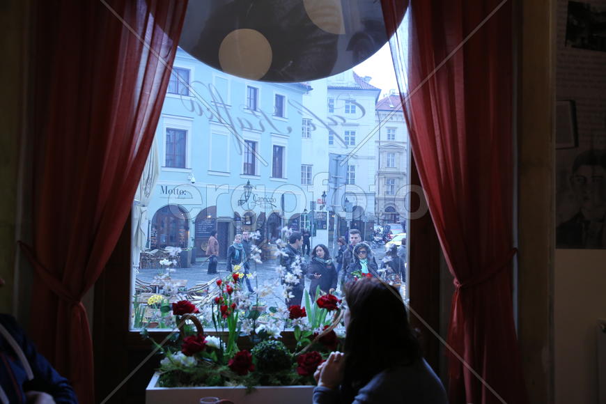 Вид из окна кафе