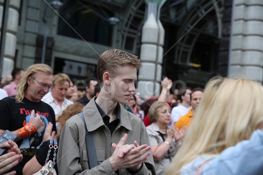 Митинг в защиту Навального, люди, толпа