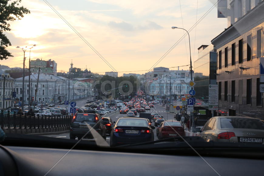 Пробка, машины, дорога