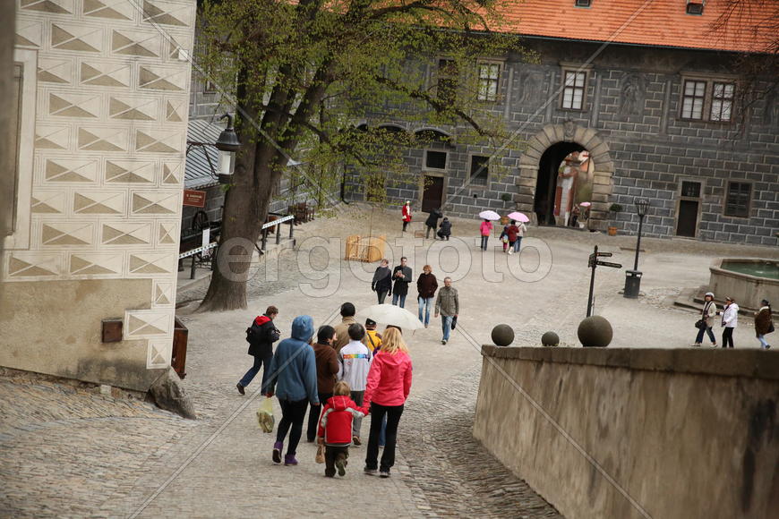 Туристы в Праге