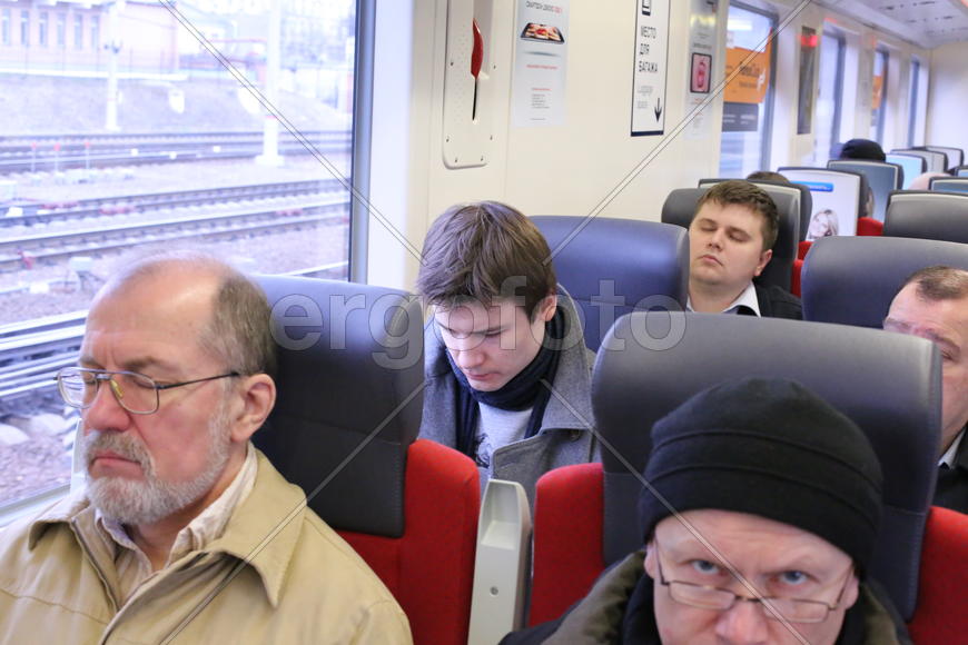 Пассажиры аэроэкспресса