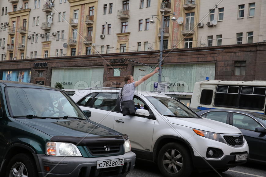 Митинг, машины