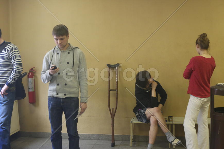 Костыль в больнице