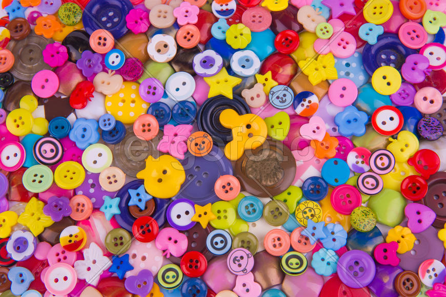 Разноцветные пуговицы