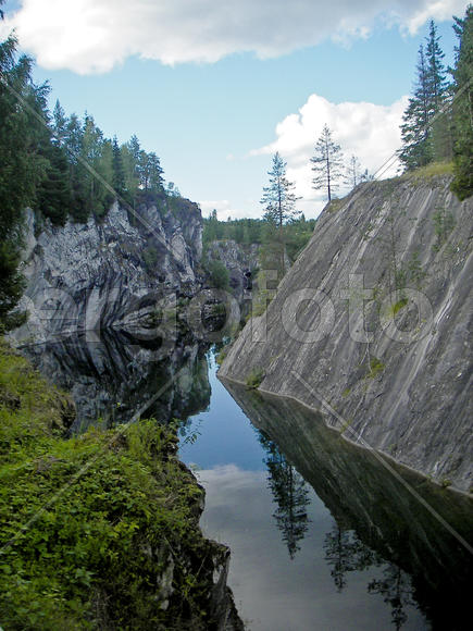Рускеала, каньон.