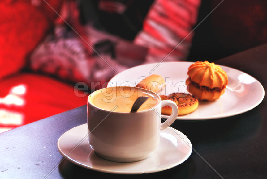 Кофе с печеньем