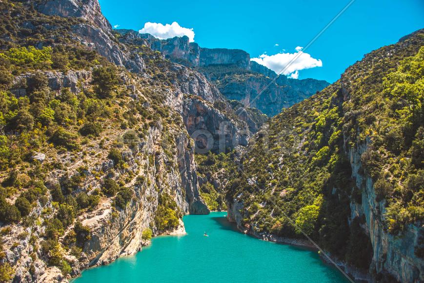 Вид на Вердонское ущелье во Франции