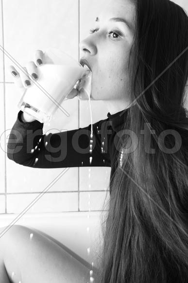 Напиток в ванной