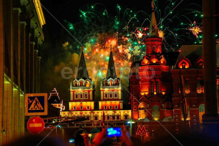 Салют на Красной Площади