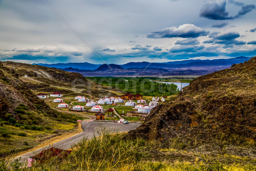 Тува. Долина. Пейзаж