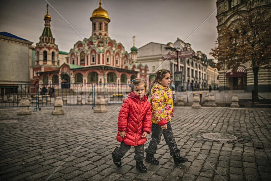 Дети на Красной Площади