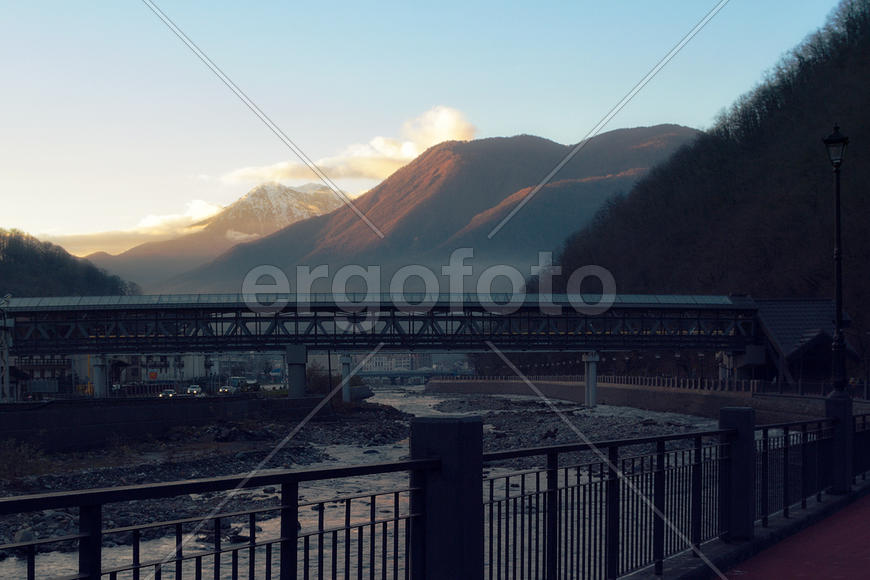 Закат в Красной поляне