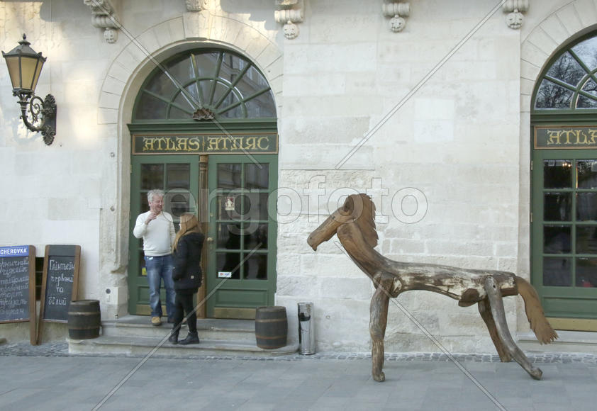 Лошадь в городе Львов