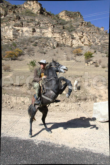 Мужчина на лошади