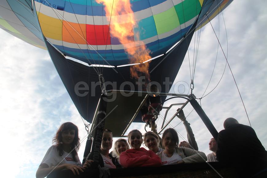 На воздушном шаре!