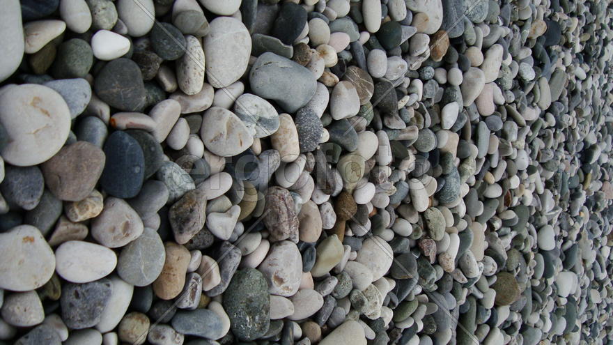 галька на пляже