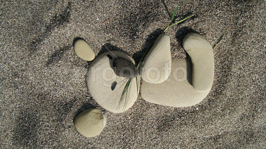 мозаика на песке