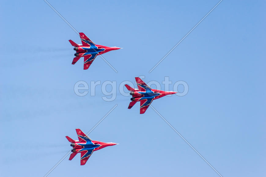 Russian fighter jets at an Airshow