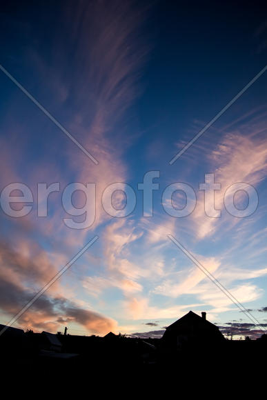 Закат на даче