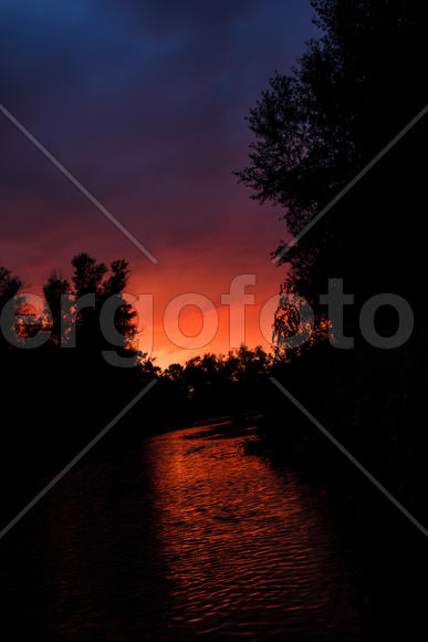 Закат после грозы