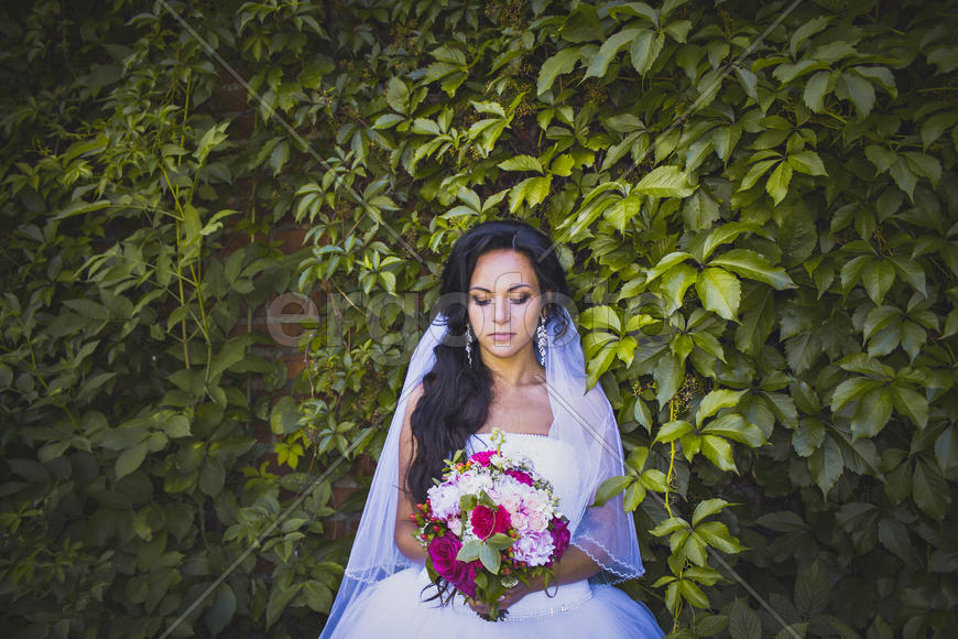 Невеста с букетом
