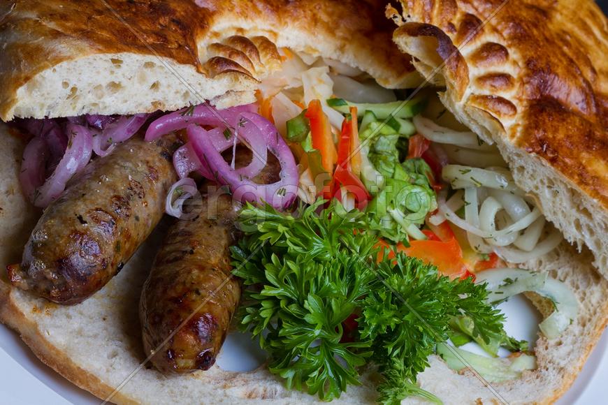 еда пирог с начинкой