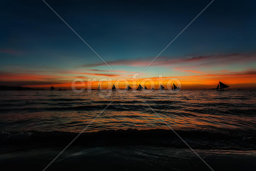 Белый пляж в Филлипинах