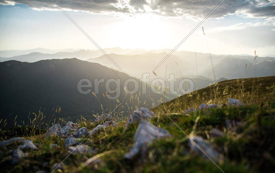 Закат в горах