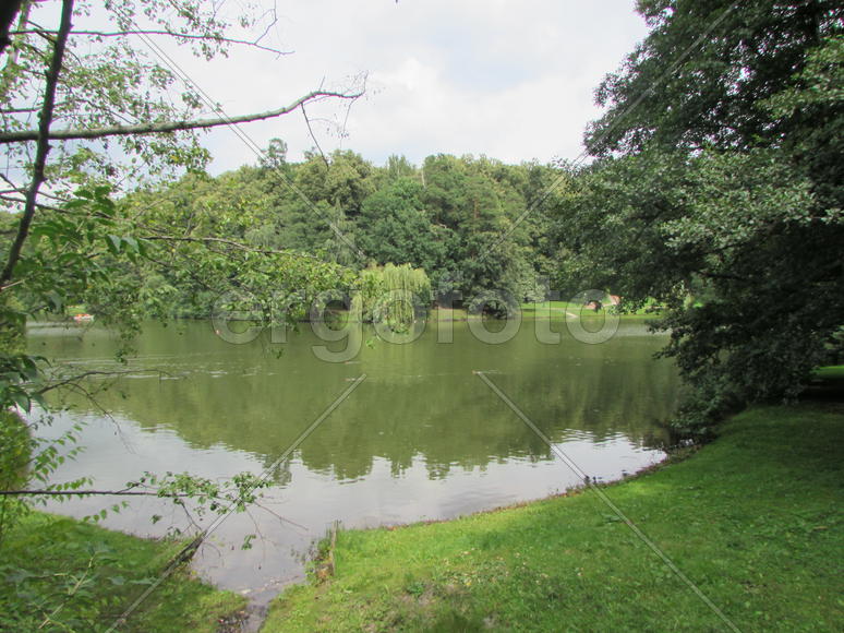 Царицыно, на берегу пруда