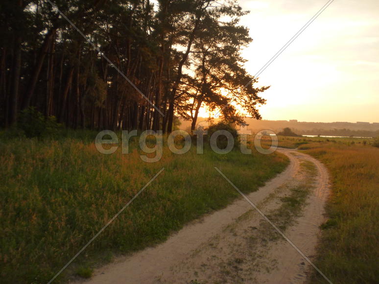 Дорога и закат