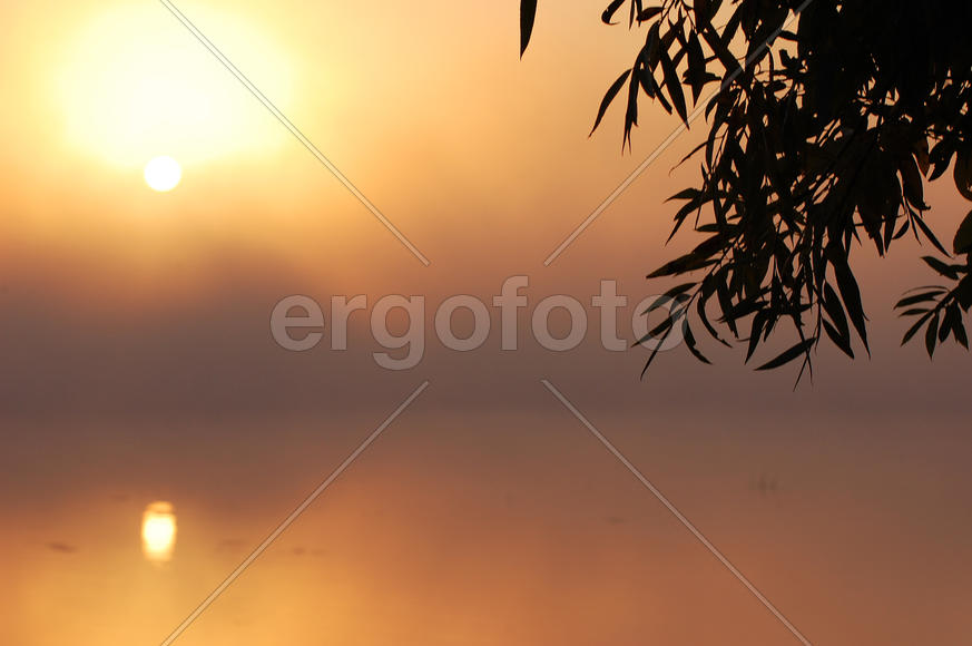 Тумманный рассвет на Оке