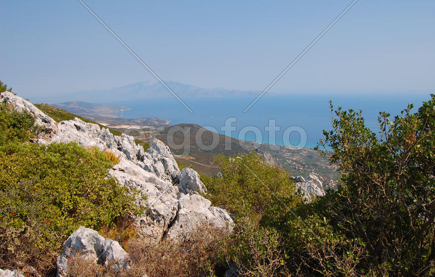 Греция. Остров Закинф, вид с высоты