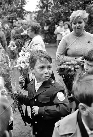СССР. Ленинград. День знаний в 528-й школе Невского района. 1 сентября 1985 года