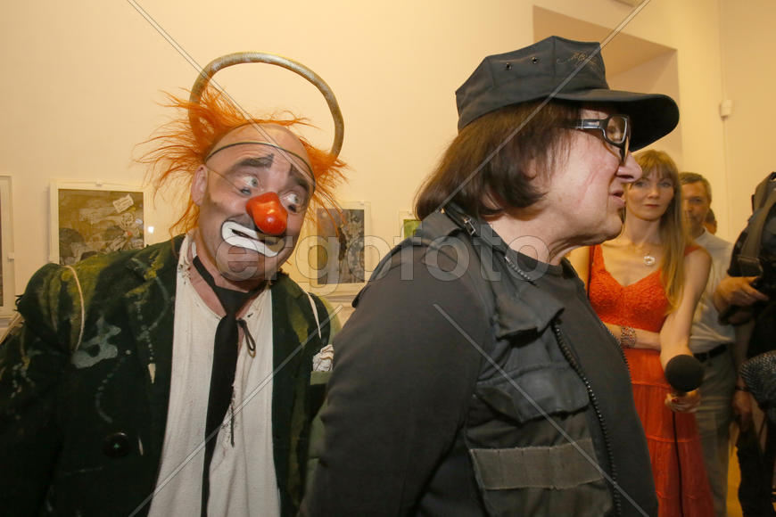 Российская Федерация, Санкт-Петербург. Леонид Лейкин и Михаил Шемякин. Клоун, актёр, режиссёр