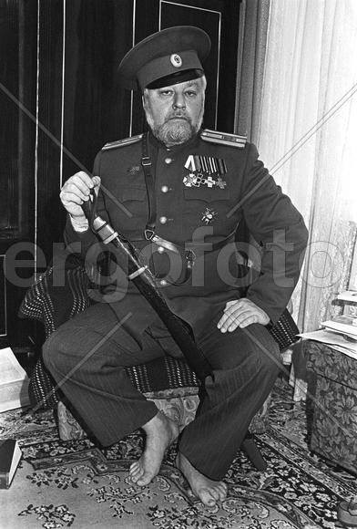 Российская Федерация. Санкт-Петербург. Борис Алмазов. Бард, писатель, атаман Северо-Западного округа