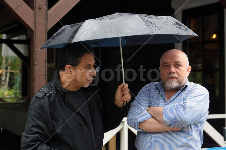 Российская Федерация, Ленинградская область, Коробицыно. Георгий Пинхасов и Сергей Максимишин