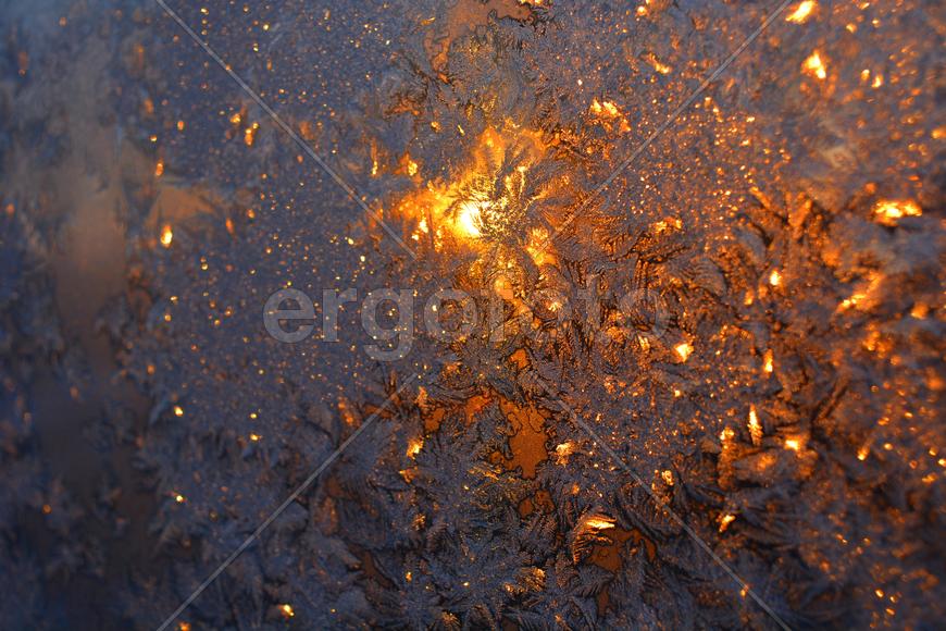 Зима. Закат