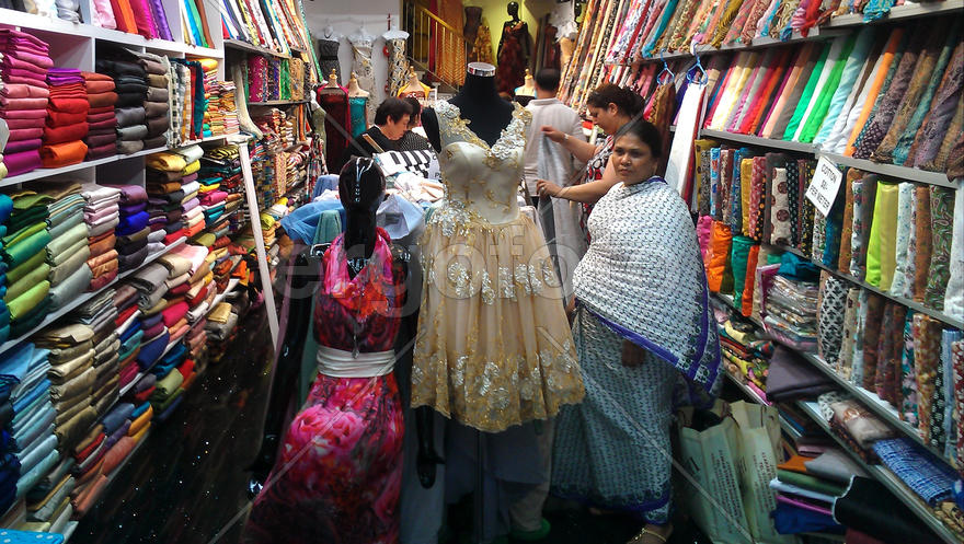 Indian drapery store in Singapore