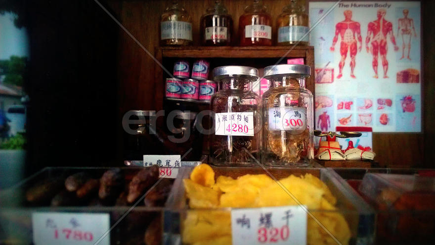 Traditional Chinese farmacy in Singapore