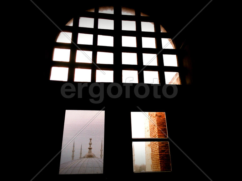 A view from the window in Hagia Sophia, Istanbul