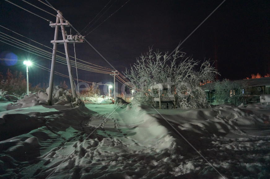 Приполярная новогодняя ночь