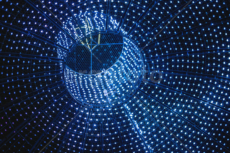 Шар на Манежной площади, вид изнутри