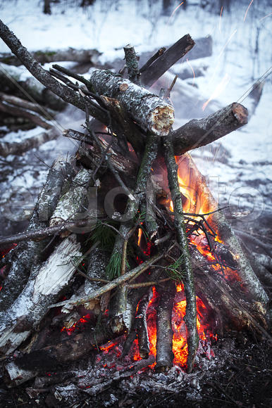 Новогодний костёр