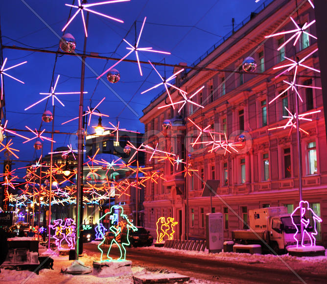 Новогодняя Москва — улица Большая Дмитровка