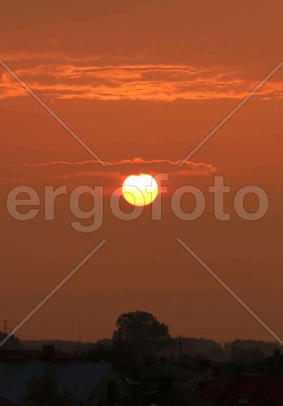 Красный закат 