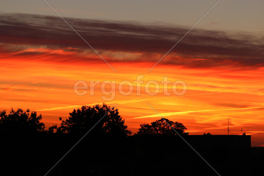 Красный закат 